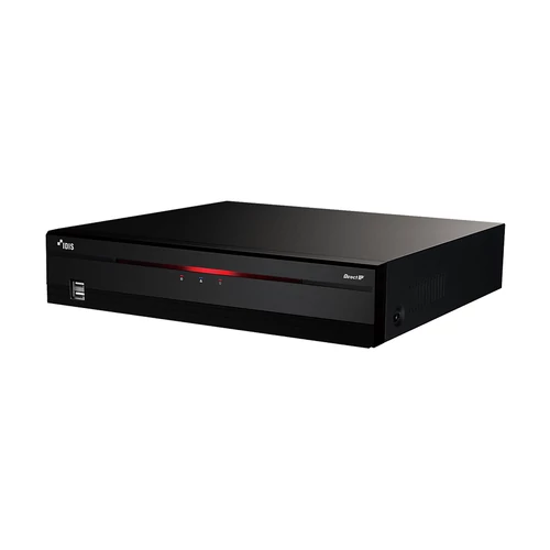 IDIS DR-2304P 4 csatornás NVR rögzítő, SATA x2, eSATA x1, 160Mbps, 120ips@UHD, 2TB HDD