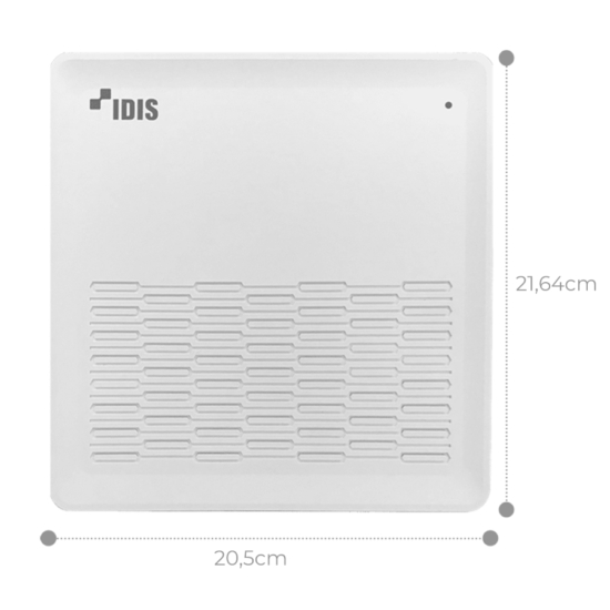IDIS DR-1304P 4 csatornás NVR rögzítő, SATA x1, 50Mbps, 120ips@5MP, HDD nélkül